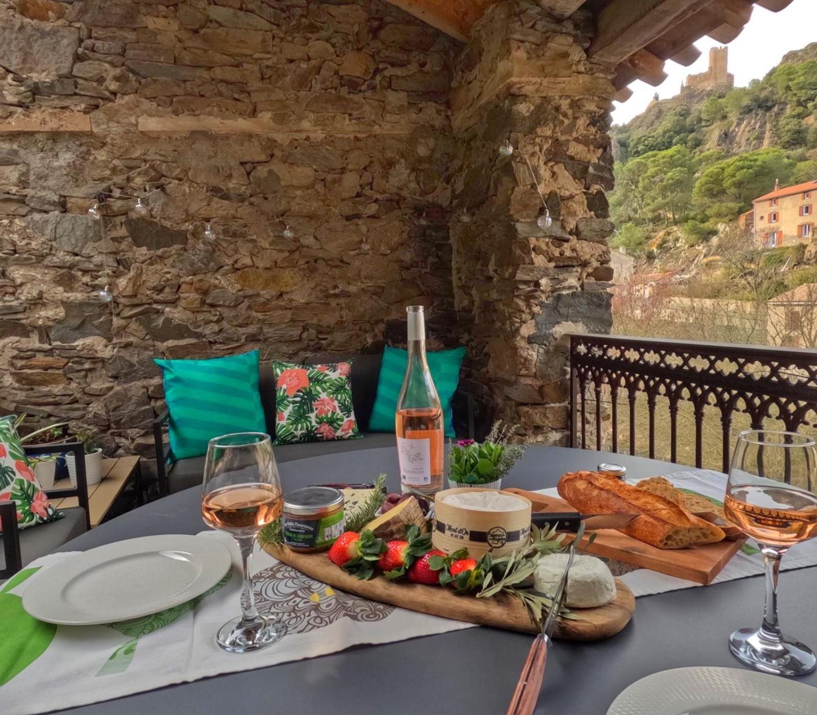 4 Star Cabaret Lastours 4 Chateaux Amazing Cathar Landmark Private Luxury 4 Star Air Conditioned Terrasse With Views Exteriör bild